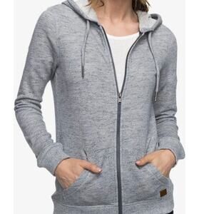 ROXY Hoodie Gray Sweatshirt, Women's Large